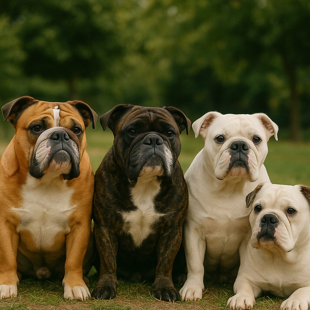 イングリッシュブルドッグの種類と毛色のバリエーションと特徴